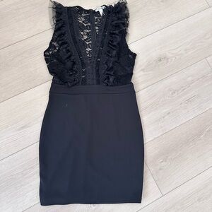 Black Lace top pencil skirt Dress